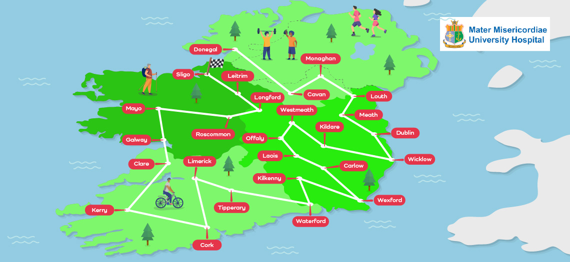 Map over Ireland